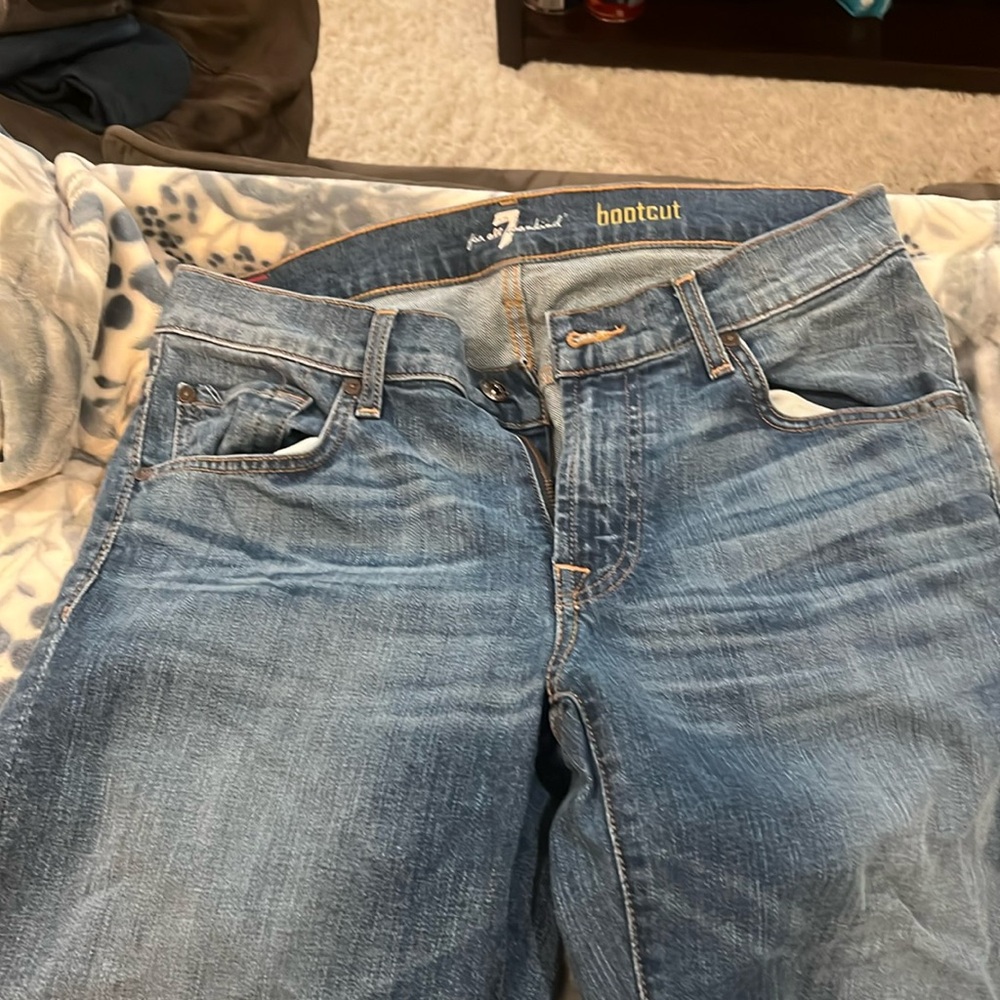 For All Man Kind woman’s jeans size 9 32 inseam.